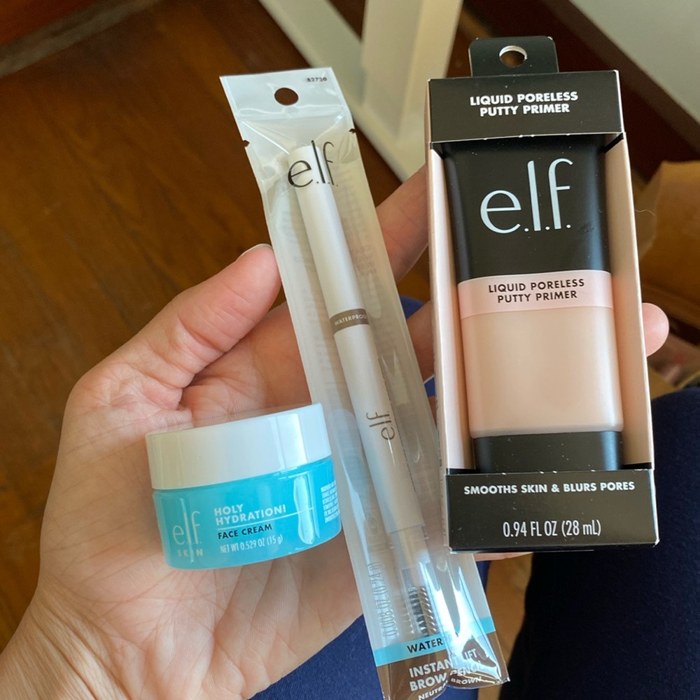 NEW! ELF Bundle - Primer, Brow Pencil, Face Cream